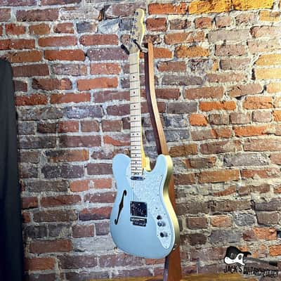Fender American Elite Telecaster Thinline Electric Guitar w/OHSC (2020s - Satin Jade Pearl Metallic) image 14
