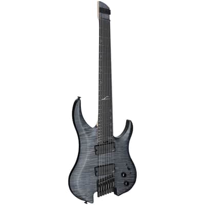 Legator Ghost 7 Super Shred 7-String Electric Guitar, Black Flame image 2