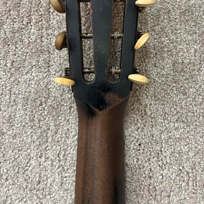 RARE! 1920s - 1930s Oscar Schmidt Stella Gambler Concert Ladder Braced Parlor Guitar Ready To Go! image 18