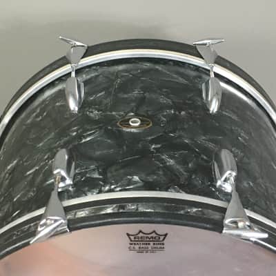 Vintage 1962 Slingerland Chicago Niles USA American Bass Drum 14x20 Black Diamond Pearl Limited Edition Gene Krupa image 10