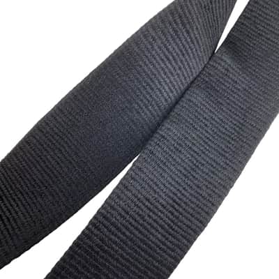 Black Woven Embroidered Guitar Strap - Vintage Style for Electric & Acoustic image 3