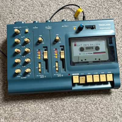 TASCAM Porta 02 Ministudio 4-Track Cassette Recorder 2000s - blue [custom pitch modded] image 3