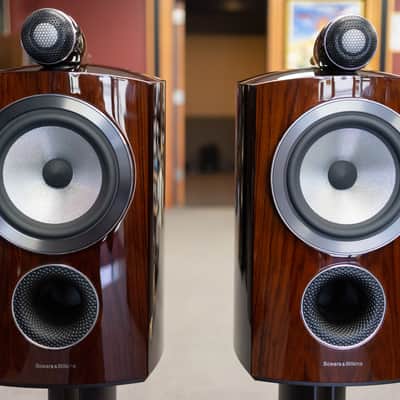 B&W Prestige 805 D3 Special Edition Bookshelf Speaker Pair - Santos Rosewood image 2