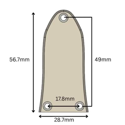 Custom Gibson SG Truss Rod Cover - Del Sol-Black & Gold image 5