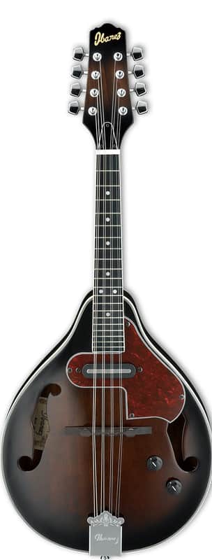Ibanez M510E A Style Acoustic/Electric Mandolin Dark Violin Sunburst image 1