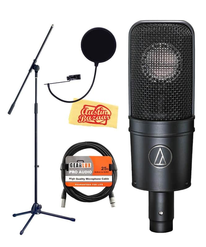 Audio-Technica AT4040 Cardioid Condenser Microphone w/ Boom Stand image 1