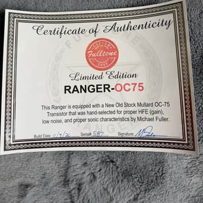 Fulltone Custom Shop Ranger OC-75 Treble Boost 2010s - Silver image 7