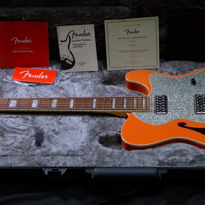 Fender Limited Edition Parallel Universe Series Deluxe Thinline Super Telecaster 2018 - Orange image 1
