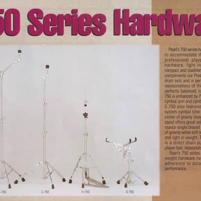 PEARL GOLD LABEL H-750 - Hi Hat Stand Vintage 90s image 8