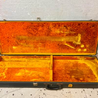 1960's Gibson Square-Rectangle Les Paul Case Yellow-Gold Interior 1968-1969-1970 Vintage image 2