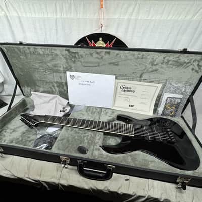 ESP Signature Series ESTEFB8 BLKFI STEF B-8 Stephen Carpenter (Deftones) Baritone 8-string Guitar with COA + Case - MIJ Made In Japan 2025 - Black image 1