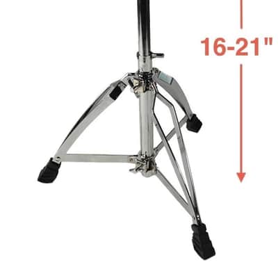 Zenison Drum Throne Seat Chrome Double Braced Height Adjustable Round Swivel image 2