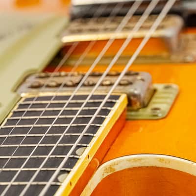 1966 Gretsch 6120 Chet Atkins Nashville Hollow Body Guitar w/ Case Bigsby USA image 11