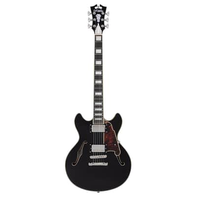 D'Angelico Premier Mini DC Electric Guitar w/Gig Bag - Black Flake - B-Stock image 2