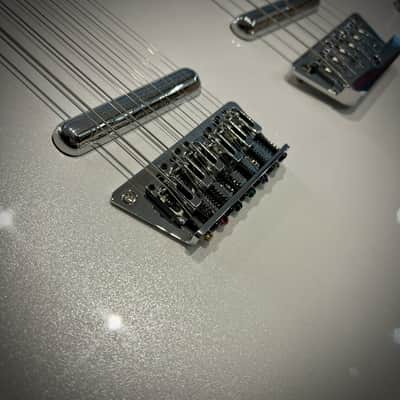 Danelectro Doubleneck (12-string + 6-string), White Pearl (New!) image 10