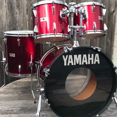 Yamaha Stage 5000 Series Drum Set 80’s (MIJ)Beech & Mahogany Shells image 4