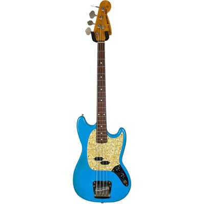 Fender Japan Mustang Bass 1997-2000 - Blue Repaint image 3