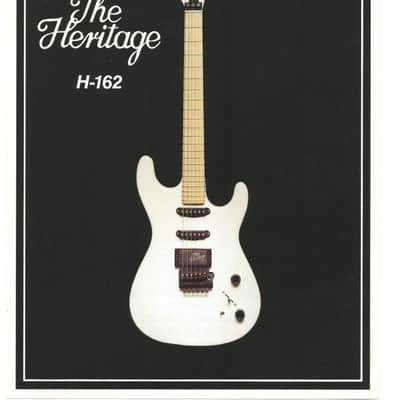 Heritage Guitars- H-162, promotional print/cut sheet, 1988 image 1