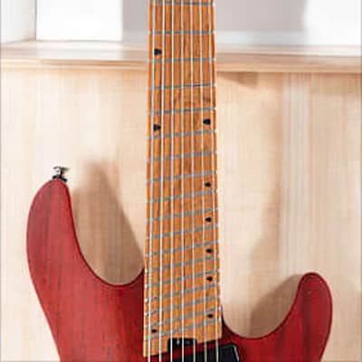 Cort KX307MS 7-String Multi-Scale (25.5Ã‚ 27Ã‚) - Open Pore Mahogany image 3