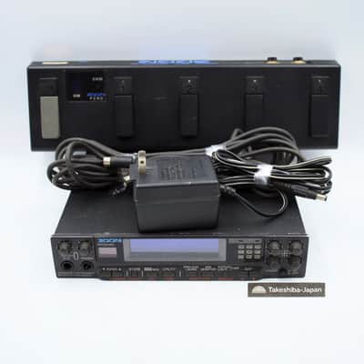 Zoom 9050 Advanced Instrument Effects Processor With Power Supply Remote Foot Controller FC50 Made in Japan Guitar Effect Processor 005122