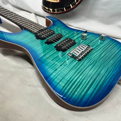 Charvel Dinky DK24 HSH 2PT Doublecut Electric Guitar with Case - Caribbean Burst image 19