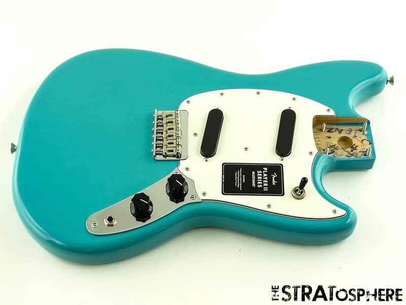 Fender Player II Mustang Series LOADED BODY Alder Offset Shape Aquatone Blue image 1