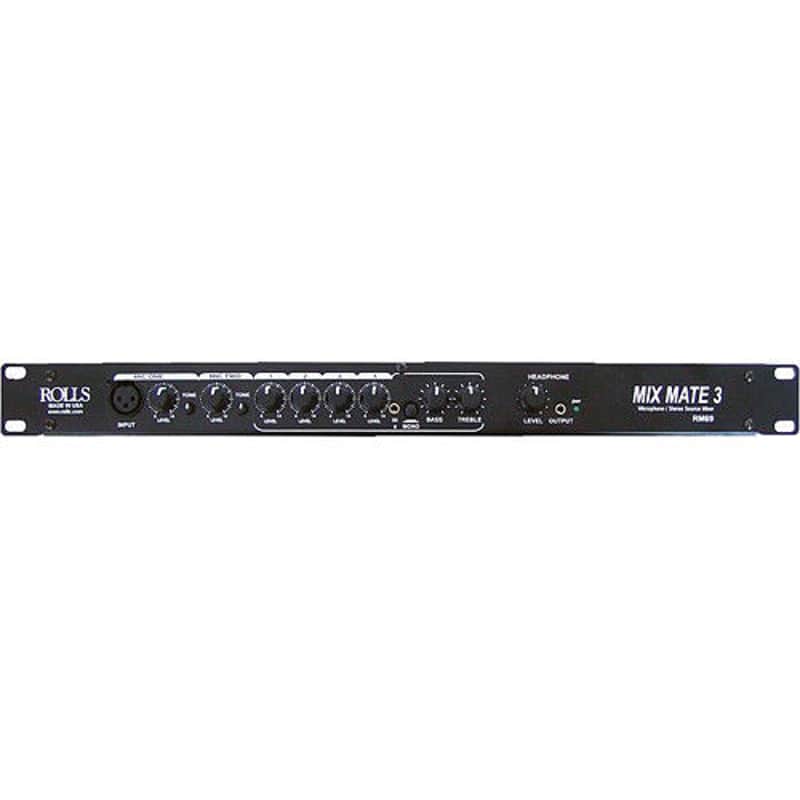 Rolls RM69 MixMate 3 - 6-Channel Stereo Line / Microphone Mixer image 1