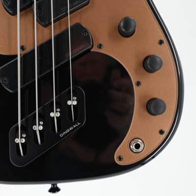 Dingwall SP1 4 Multi-Scale 4-String Bass w/ Padded Gig Bag - Gloss Metallic Black image 3