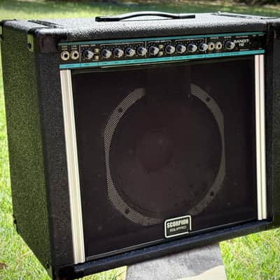 Peavey Teal Stripe Bandit 112 Solo Series 1x12 Scorpion - 80s Vintage - NICE! image 2