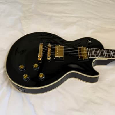 Vintage 2005 Epiphone (Gibson) Les Paul Custom - Ebony (Black Beauty) - Made in Korea (MIK) - Free Pro Setup image 2