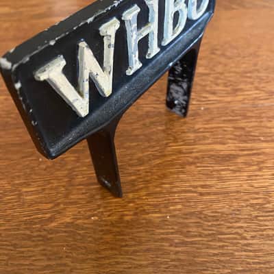 Microphone Flag for RCA 44 Microphones (1940s or 50s) - Black, WHBU (Muncie, Indiana) image 6
