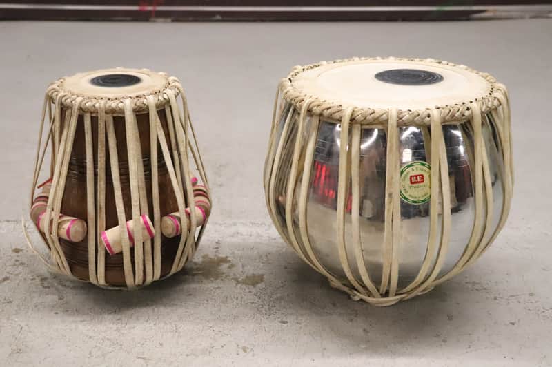 Indian Tabla Drum Set with Bayan and Dayan image 1
