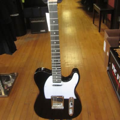 Jay Turser JT-LT-BK-A-U Electric Guitar Single Cutaway Black/White image 7
