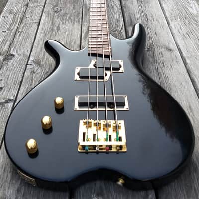 Lefty 1980s J. K. Lado & Co. Solo 4 black w/ original Clydesdale case - handmade in Canada image 2