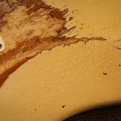 Fender Custom Shop 1954 Stratocaster Heavy Relic in Aged Desert Tan over 2-tone Sunburst image 10