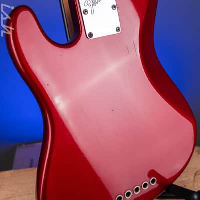 1997 Fender Roscoe Beck V Bass Candy Apple Red image 19