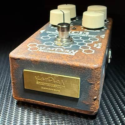 KarDian  CH-13 Overdrive-Distortion, OPEN BOX,  Chloroform, Sound Transplant Custom Build Series , 2024, Black-Brown-White Graphics image 7