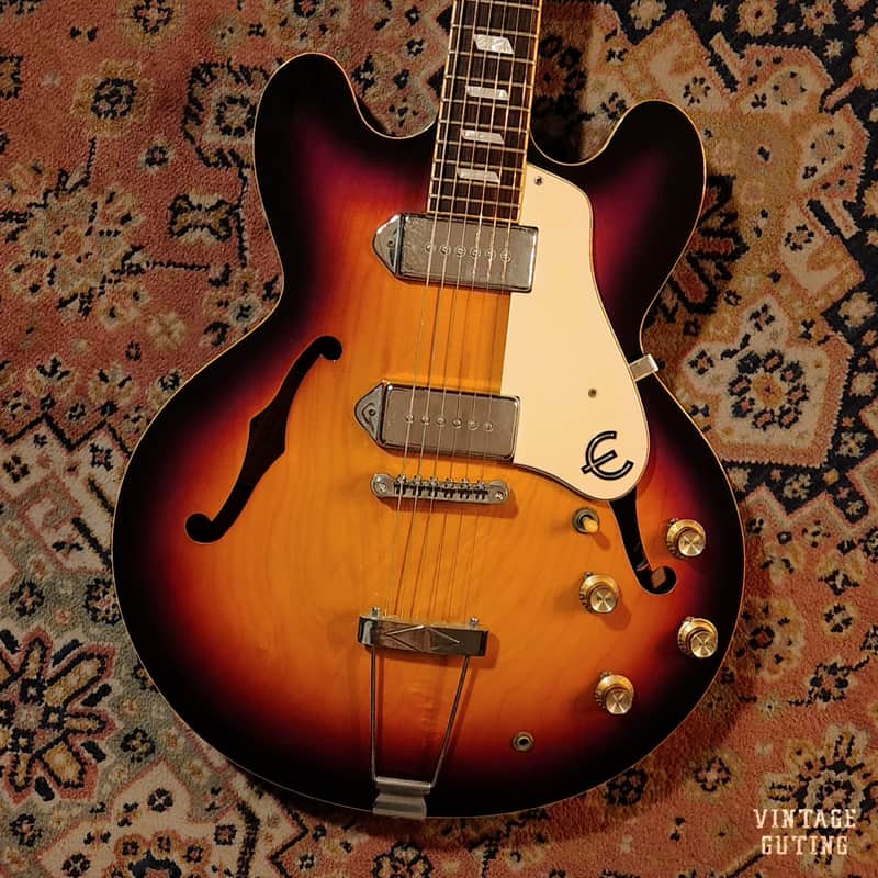 2001 Epiphone Casino Vintage Sunburst w/ Gigbag | Peerless Factory, MIK, Beatles Guitar image 1
