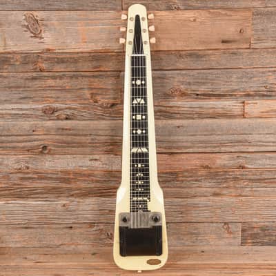 Supro Comet Lap Steel White 1956 image 4