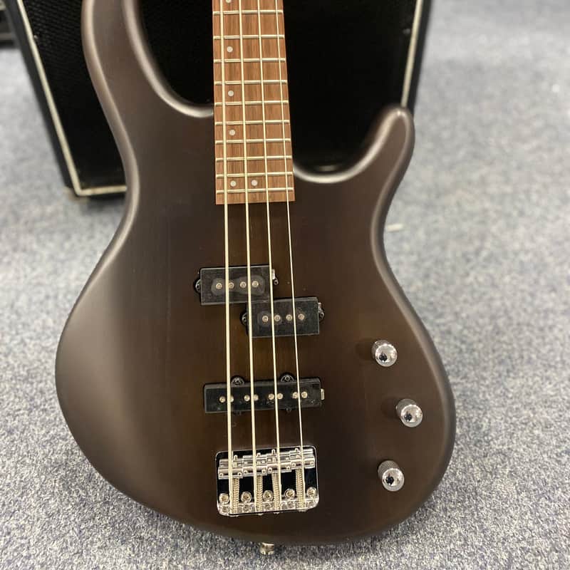 Cort Cort Action Bass PJ Bass Guitar, Open Pore Walnut Open Po…