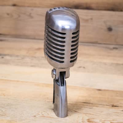 Immagine Shure 55SH Dynamic Vocal Microphone 55-SH Mic Mike Voice Chrome Live U286745 - 5
