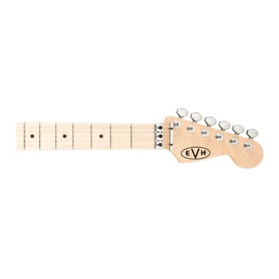 EVH Striped Series High-Powered and High Performance 6-String Electric Guitar (Right-Handed, White with Black Stripes) image 3