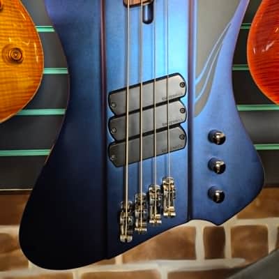 Dingwall D-Roc Standard Matte Blue-To-Purple Colorshift Multi-Scale Electric Bass image 5