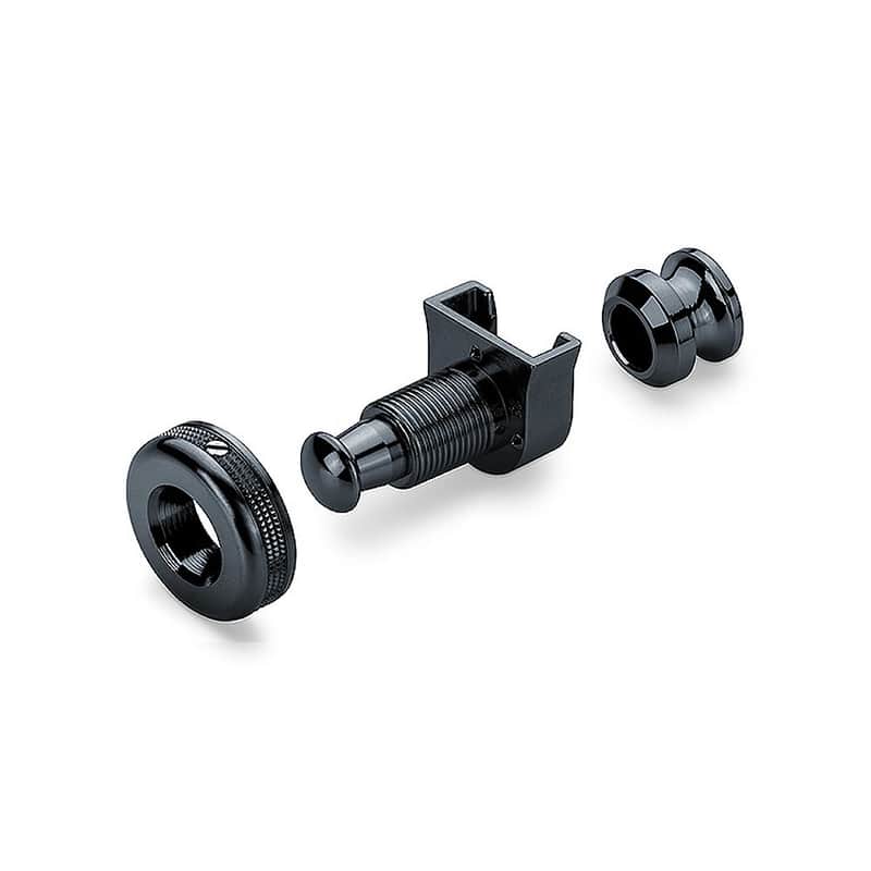 Schaller S-Locks Classic Button Strap Locks Set of 2 (Black) image 1