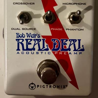 Pigtronix Bob Weir's Real Deal Acoustic Preamp 2010s - White/Red/Blue image 1