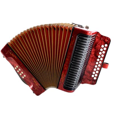 Excellent, German Made, Vintage, Top Quality, Diatonic Button Accordion Hohner Corso 8 Bass - 3 voice in G/C (Sol-Do) 21x8 buttons image 11