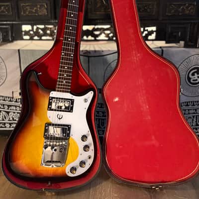 Exceptionally Clean Vintage Epiphone ET-275 MIJ Matsumoku 1970–1972 Sunburst w/ Original Case – Professionally Set Up image 5