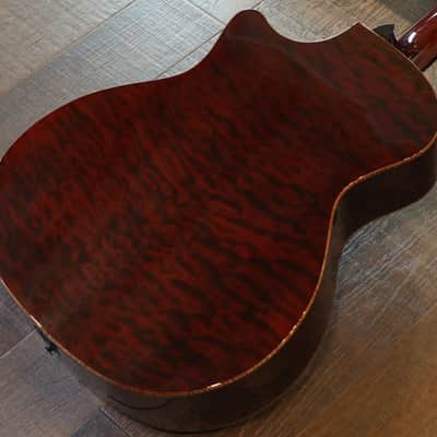 Unplayed! 2020 Taylor Custom Grand Auditorium Sinker Redwood Quilted Maple NAMM + OHSC image 12