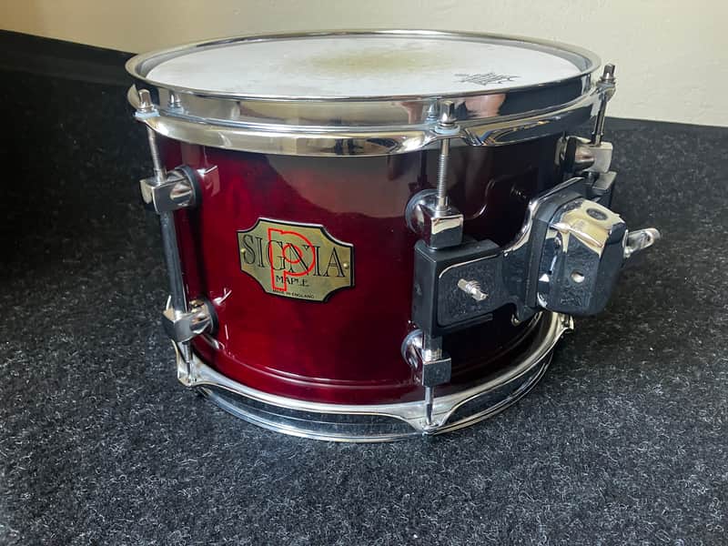 Premier Signia 12x8" Rack Tom - Cherry Wood Red image 1