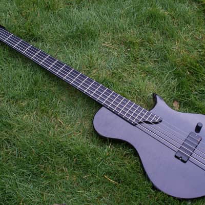 2002 Steinberger Bolin NS 5 String Bass, Black Flamed Maple & OHC image 3